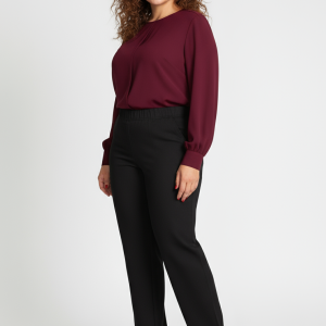 Spodnie z jeansu CEVLAR – WIDE LEG szeroka nogawka kolor czarny