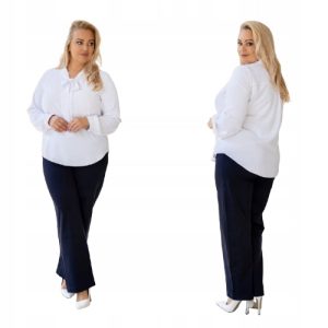 Klasyczne spodnie ANDY sportowo-eleganckie prosta nogawka rozmiar 56